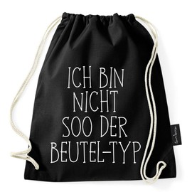 Sambosa, gym, sports bag with hipster quotes, black