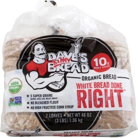 DAVE's KILLER BREAD ORGANIC 4 PK of DAVE'S KILLER WHITE BREAD - FREE SHIPPING - FRESH