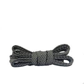 Yamiuza Flat Reflective Shoe Laces for Sport Sneakers Shoes Boots 0.35'' (9mm) Width (Grey, 47.2''(120cm))