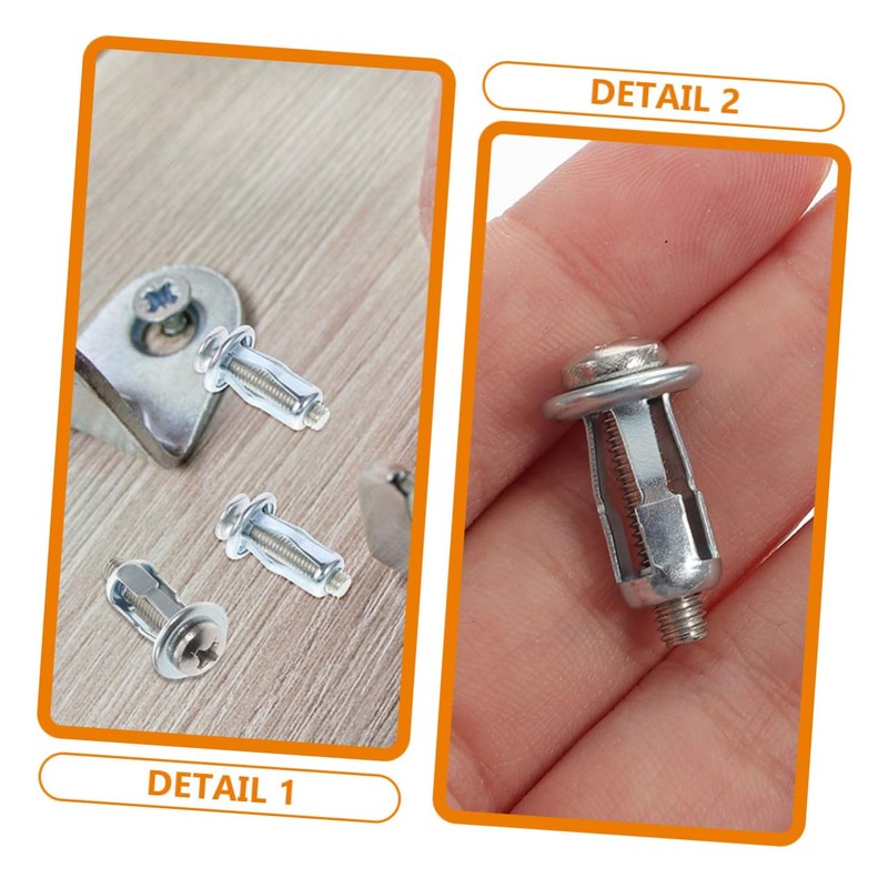 iplusmile 25pcs Expansion Screws for Doors Metal Cavity Fixing Nuts