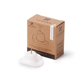 ZUHSAN Cowboy Hat Incense Holder Design Stand Burner, Ceramic Western Decor, White & Black Cowboy hat Incense Holder, Home Decor Incense Holder, spritual Need, Incense Holder, Sticks NOT Included