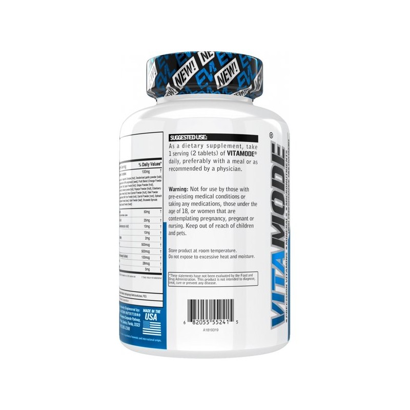 에볼루션 뉴트리션 비타민모드 고성능 남성용 멀티비타민 Evolution Nutrition Vitamin Mode