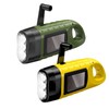 2 Pack Wind Up Torch, LED Torch with Solar Power