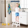 Harwaya Kids Toddler Step Stool for Bathroom Sink, 2 Step
