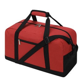 Small Gym Bag 18 inch Carry On Duffel Bag for Weekender Travel Sport-Red