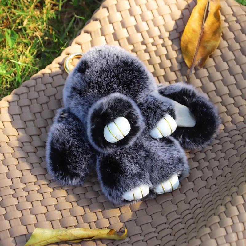 2025 New TA-Bunny LuluCute Keychain,Handmade 5 Styles Soft Bunny Plush