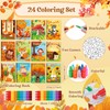 BenLouis 24 Fall Mini Activity Books with 24 Crayons for