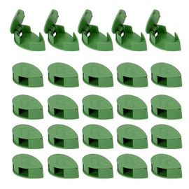 50 PCS Plant Climbing Wall Fixture Clips Self-Adhesive Hook Vines Traction Clips Plant Fixer Invisible Wall Vines Fixing Clips Garden Plants Green Leaf Simulation for Climbing Plants Clips Fixing
