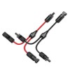 Bateria Power Solar Connectors 30A Y-Branch Cable, Solar Cable Parallel
