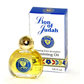 Anointing Oil 7.5 ml - 1/4oz From The Holyland Jerusalem (1 bottle) (Lion of judah)
