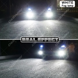 CHUSYYRAY White P13W LED Bulbs Daytime Running Lights Fog Lamps for Chevy Camaro 2010-2015