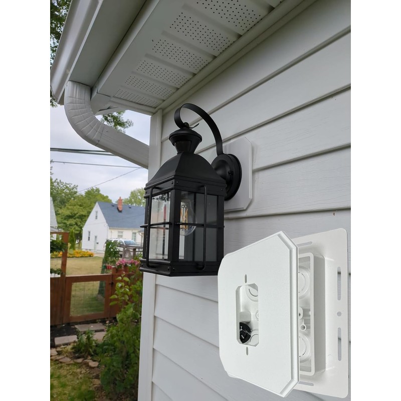 iMBAPrice IMBA-8081F-2BK Black Non- Metallic Universal Siding Block for Light