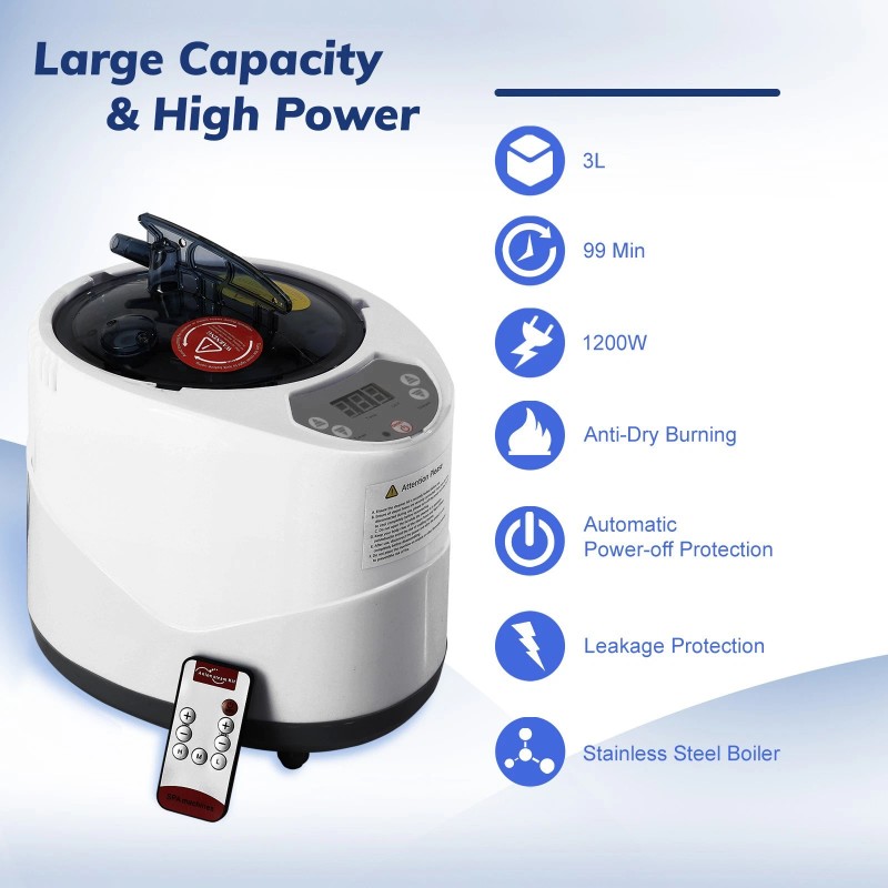 Bufferzone Portable Sauna for Home, Waterproof Personal Sauna Box with