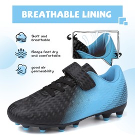 Kids Soccer Cleats Boys Girls Football Cleats with Socks Youth Baseball Cleats Tacos de Futbol para Niños Turf Soccer Shoe Toddler Football Shoes Professional Soccer Training Athletic Shoes