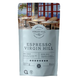 Virgin Hill Coffee - Espresso Virgin Hill - Extra Bold Intensity & Extra Dark Roast - Half Pound of High-Grade Ground Coffee - 8oz / 227 grams