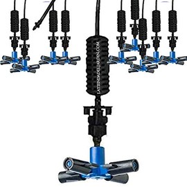 10 x Fogger Zerstäuber mit 4 Ausgängen. Professionelles Kühlsystem für die Landwirtschaft. Bewässerungsradius: 1,5 bis 2 m.