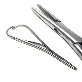 HTI BRAND Mathieu Pliers 5.5" (14cm) Needle Holder Driver, Ligature Separator Placer, Orhtodontic Pliers, Lace Back Tightener (Pack of 1)