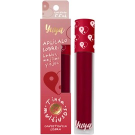 Republic Cosmetics Yuya Tinta multiusos Yin Yang de larga duración para labios, ojos y mejillas con extracto de Aloe Vera Color Rojo