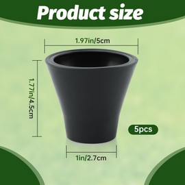 Ranjaner 5Pcs Golf Ball Retriever, Portable Golf Ball Picker Upper for Putter, Durable Golf Ball Grabber Pick Up Tool, Quick Installation Grip Sucker for Putter Handles Golf Accessories