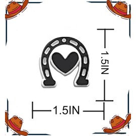 Shoe Charms for Girls Women, Fashion Shoes Charms Decoration for Teens Kids Adults, Cute Shoe Accessories Party Favor Birthday GIft (Cowgirl Shoe Charms)