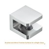 QUARKZMAN Glass Holder Glass Clamp Glass Shelf Clamp, Pack of