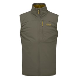 Rab Men's Xenair Synthetic Insulated Vest for Hiking & Mountaineering - Light Khaki - Medium