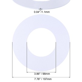 Bueyfolt The Can Converter Ceiling Medallion for Recessed Can Light, Iron Ceiling Decorative Flat Goof Ring & Cover Plate for 5" & 6" Chandeliers & Pendants, White, 1 Pack