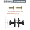 SORWDUERM 2 Pack Oil Rubbed Bronze Door Knobs Interior Privacy