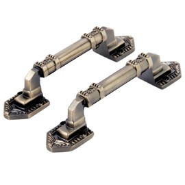 2Pcs Handles for Cupboards & Draws Vintage Door Handles Kitchen Cabinet Knob Drawer Pulls Furniture Hardware 96mm Antique Bronze