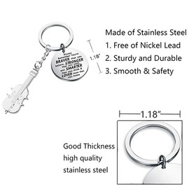 BNQL Cello Music Keychain, Cello Violin Gift for Cello Player Cellist, Music Lover, Teacher, Student, Keyring, Large, Green