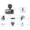 3 Channel Dash Cam Front and Rear Inside, 3 Inch