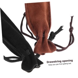 Pencil Case Stationary 50 Pcs Drawstring Pen Boxes Empty Bulk Packaging Pen Case Pen Bags Pen Sleeve Holder Pen Storage Bags Pen Packaging Sleeves Thicken Crystal Pen