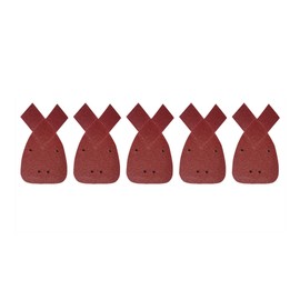 Dapetz ® Mouse Sander Pads, 10Pcs Mouse Palm Sander Detail Pads Sandpaper, Mouse Sanding Sheets Dust-Free 60 Grits 140mm 5-Holes Hook and Loop to Fit Black and Decker BDEMS60 Detail Sander