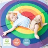 ECR4Kids SoftZone Rainbow Activity Mat, Folding Playmat, Rainbow