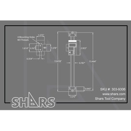 Shars 8"/200mm Vertical Electronic Digital DRO Large LCD readout Machine Scale 303-9306 L]