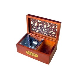 YouTang Creative Hollow Wood 18-Note Wind-up Musical Box,Musical Toys,Tune:You are My Sunshine