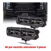 Faros Barra 4 Leds Lupa 8d 6000lm Autos Motos Alta