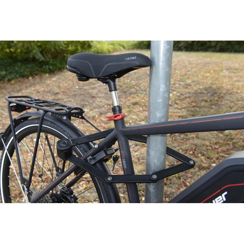 Fischer Folding Lock incl. Holder, black, 85 cm