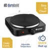 Kitchen Countertop Cast-Iron Single Burner - Stainless Steel Body –