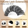 Wispy Lash Clusters 10-14mm D Curly Volume Mink Short Lashes