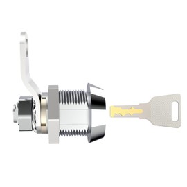 EG STARTS 5/8" Office Cabinet Door Short Lock Cash Holder Tool Box Cam Locks Tubular Cylinder Chrome Finish Keyed Alike 5 Lock Keys