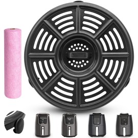 GWBSXM Air fryer Accessories for Ninja AF101 AF161 AF150 Air Fryer, 8.2' Round Food Grade Air Fryer Grill Pan Grill Plate Crisper Plate Replacement Parts Tray Rack Compatible Ninja Foodie Pressure Cooker