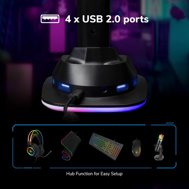 EGOGEAR Supports Universal Skin de Gamme RGB Pour Casques de