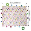 Large Tag Security Blanket for Babies - Toddlers Taggy Security