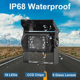 CICMOD Backup Camera for Truck RV Trailer Camper Van Waterproof 12V 24V Rear View Camera System with 7 Inch Monitor