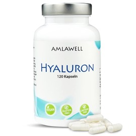 Amlawell Hyaluronic Capsules - Vegan - Made in Germany - 120 Capsules Available in One Pack