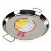 La Ideal Stainless Steel Paella Pan, Silver, 42 cm