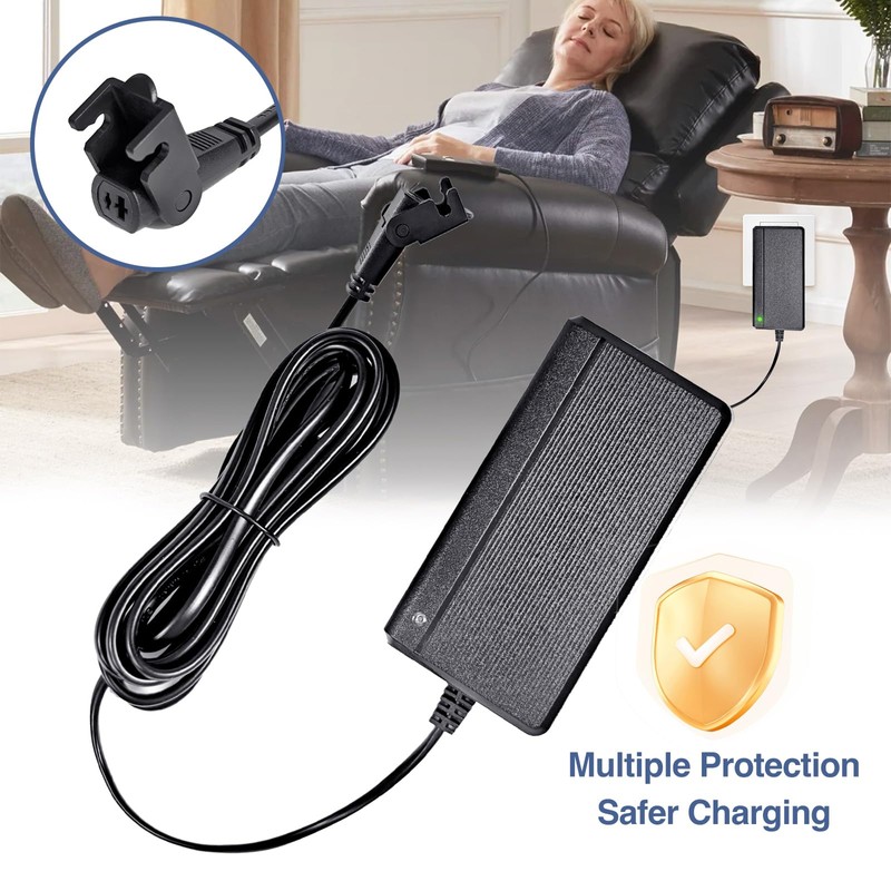 UPMMUD Power Recliner Replacement Parts, 29V 2A AC/DC Power Supply