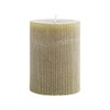 Creative Co-Op Unscented Pleated Pillar Candle