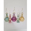 New Set of 5 Beautiful  Egyptian Perfume Bottles Pyrex Glass